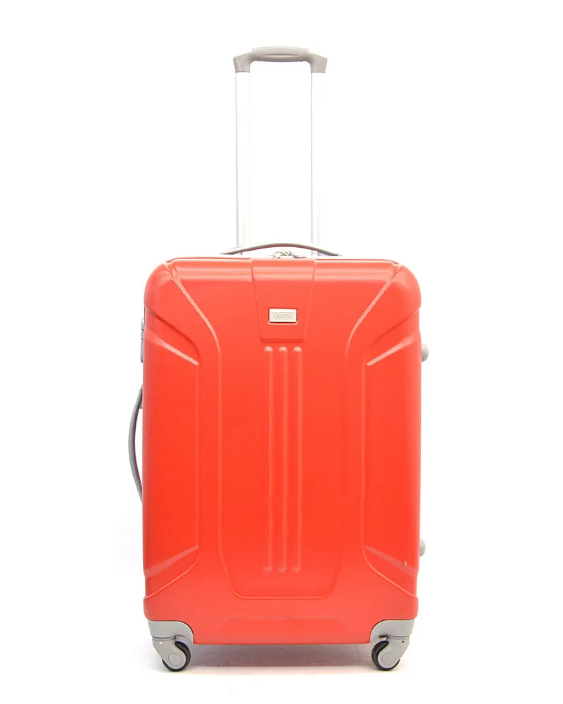 Чемодан из поликарбоната, Красный — размер M+