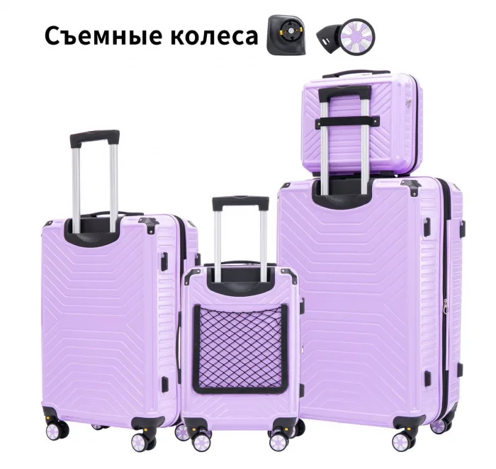 Чемодан Поликарбонат ударопрочный SAMSONYA S съемные колеса